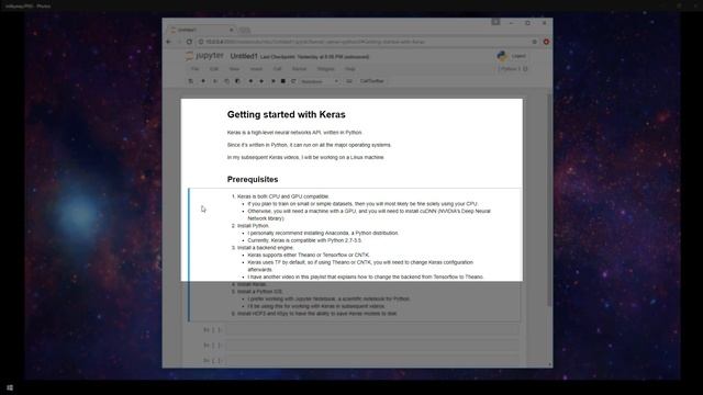 Keras prerequisites смотреть онлайн