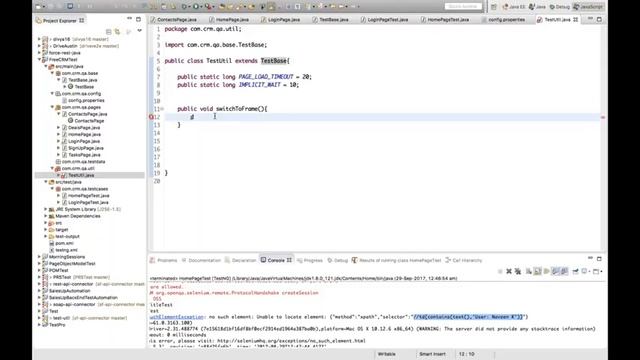 Page Object Model, Design Pattern With Selenium Part 3 смотреть онлайн