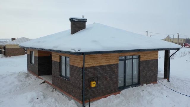 Одноэтажный кирпичный дом площадью 110 кв.м. смотреть онлайн