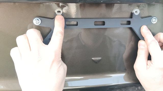 Кронштейн номерной рамки Mitsubishi Outlender 3\ASX #carnumberholder #outlender3 #ASX