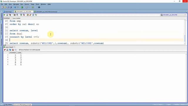 Oracle rownum vs row number смотреть онлайн