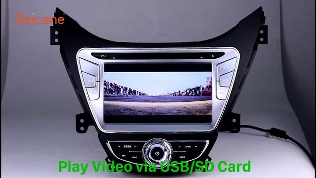 Aftermarket GPS 2011-2015 Hyundai Elantra Radio Navigation DVD Player with USB SD смотреть онлайн