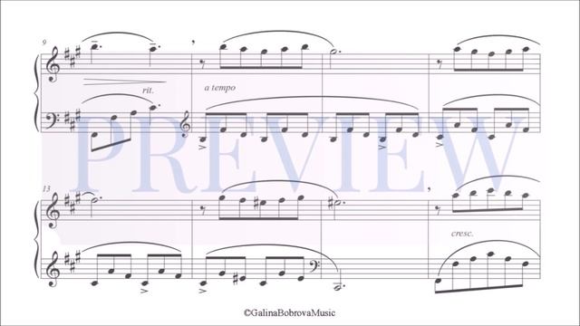 Galina Bobrova - Little Sentmental Preludes vol.3 (#9-12) for piano смотреть онлайн
