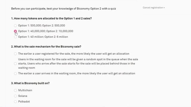 Biconomy ответы на вопросы теста - QUIZ для токенсейла смотреть онлайн