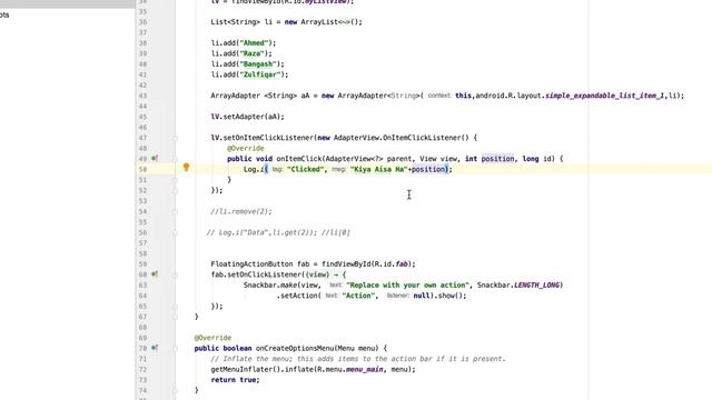 Using ListView in Android App 3 (Using Listener with ListView) смотреть онлайн