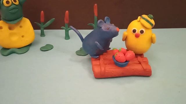 МЫШКА, ЦЫПЛЕНОК И СЫР. Анимация. История 5 / Mouse, chicken and cheese. Cartoon. Plasticin animatio смотреть онлайн