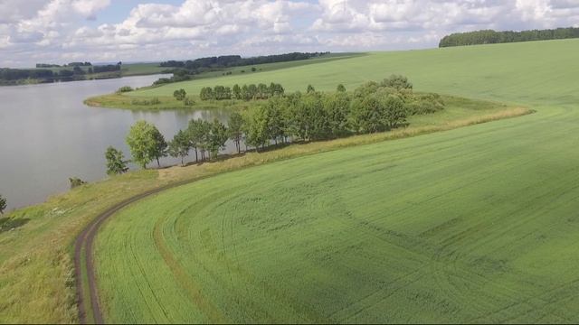 Зеркальное озеро. Назаровский район, Красноярский край. Преображенское. Полет на дроне смотреть онлайн