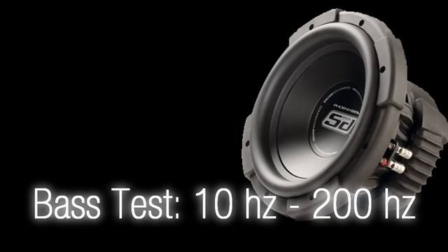 Bass Test:10 Hz - 200 Hz [Sound Only] Subwoofer