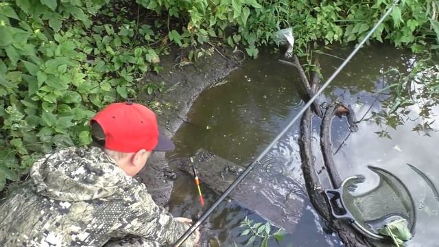 КАРП да НА ПОПЛАВОК! Рыбалка на удочку! смотреть онлайн