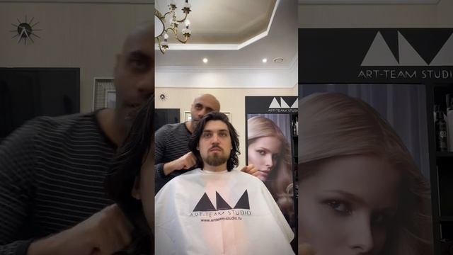 Мужская стрижка на длинные волосы… #парикмахер #haircut #barber смотреть онлайн