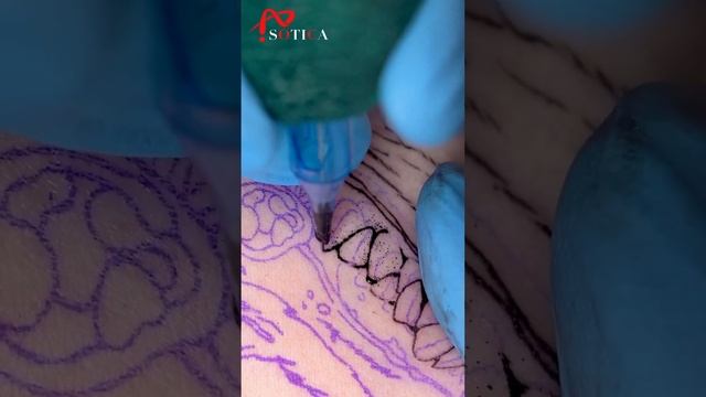 #shorts Tattoo Vlog丨Short video show of tattoo work смотреть онлайн