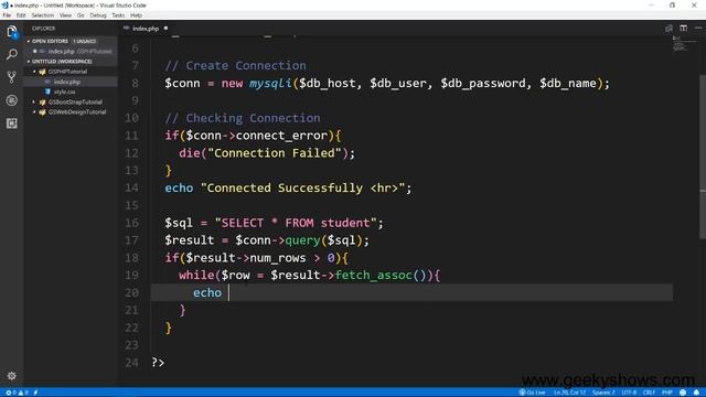 Retrieve Data from Database MySQLi Object Oriented in PHP (Hindi) смотреть онлайн