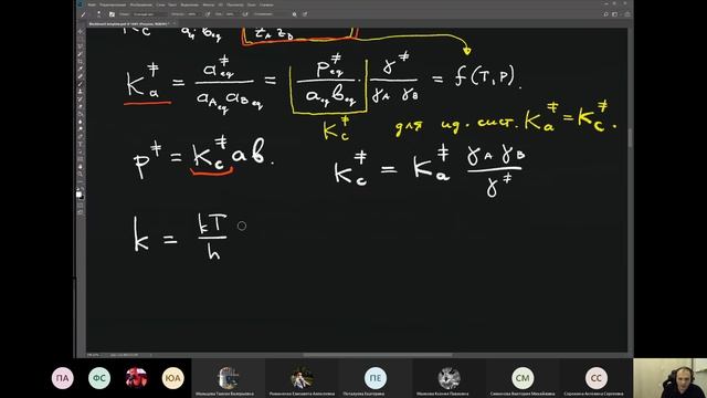 Лекция 17.12.20 | Завершение ТПС, ионные реакции в растворе, солевой эффект | Химическая кинетика смотреть онлайн