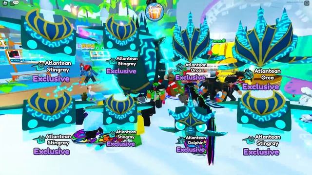 I hatched 1,750 RARE ATLANTEAN EGGS in Pet Simulator X... (TITANICS!?!) смотреть онлайн