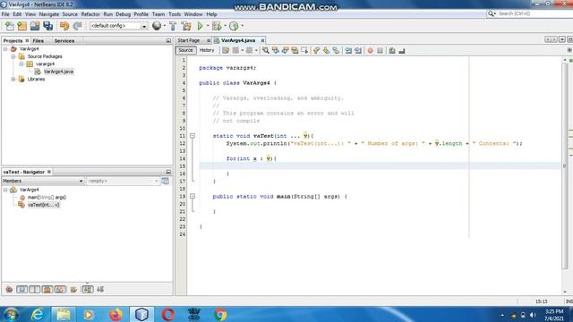 Java the complete Reference Ninth Edition (Chapter 7) Example (28) Varags and Ambiguity Error смотреть онлайн