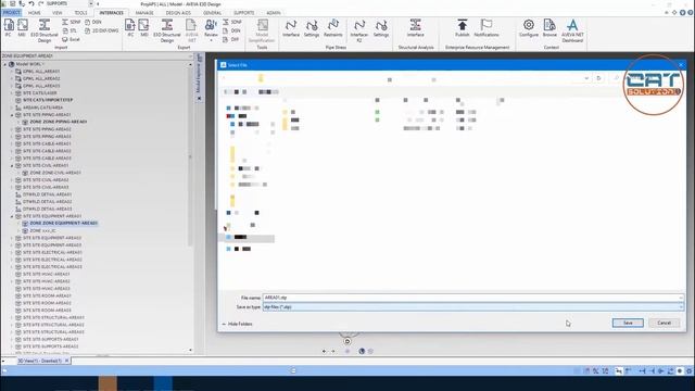 AVEVA E3D DESIGN - HOW TO EXPORT STEP FILE смотреть онлайн