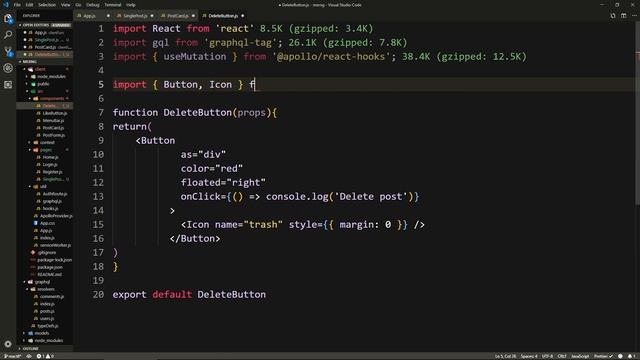 React GraphQL App (MERNG): #8 Single Post Page смотреть онлайн