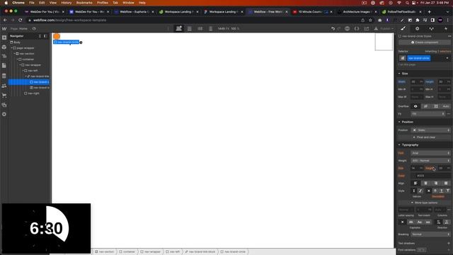 Casually Building in Webflow | Figma To Webflow | WorkSpace Template Part 1 смотреть онлайн