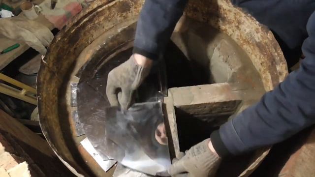 Печь для бани своими руками//Доложил камней//Перекрыл каменку смотреть онлайн