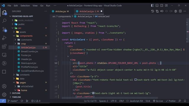 MERN stack Blog app using Tailwind CSS - 34 - show all posts in home page смотреть онлайн