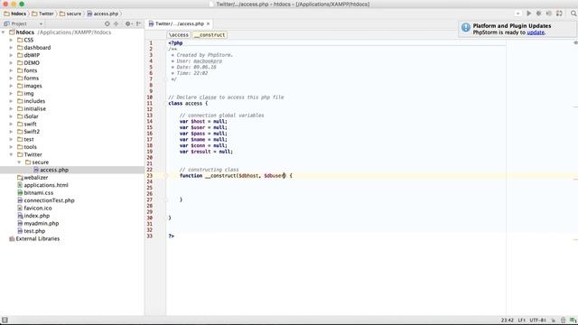 Social App on Swift & PHP. Connecting to Database and Server. Video 4 / 8 смотреть онлайн