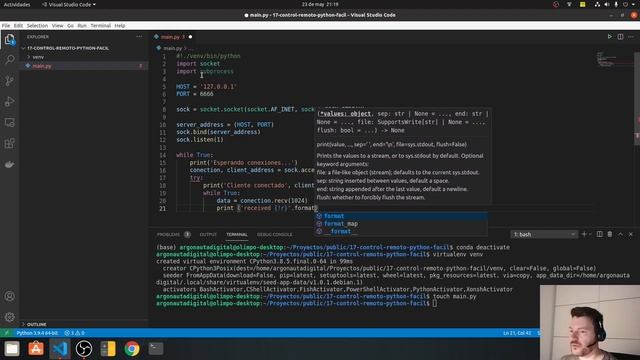 ?️ Controla un PC con PYTHON FÁCIL y en menos de 30 LÍNEAS de código смотреть онлайн