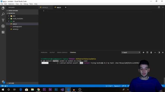 Node.js Socket.io Introduction and Getting Started 01 смотреть онлайн