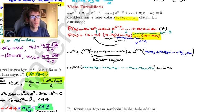 2.Dereceden Denklemler -9 | Vieta Formülleri смотреть онлайн