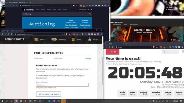 How I Hand Snipe My Minecraft Names