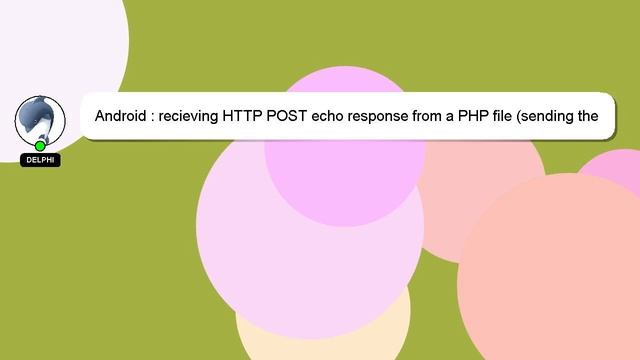 Android : recieving HTTP POST echo response from a PHP file (sending the POSTS works fine, it's the смотреть онлайн