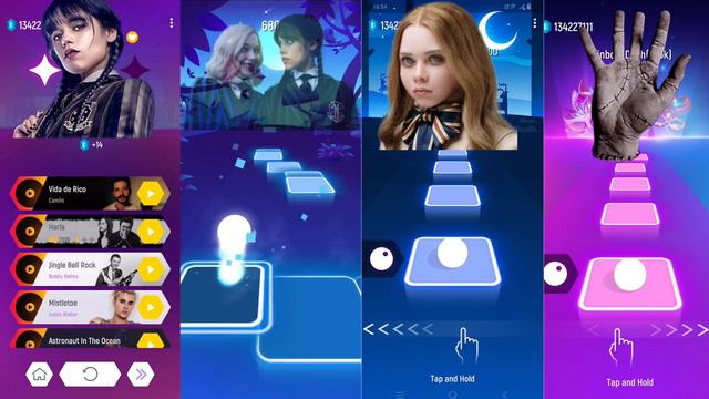 Wednesday - Lady Bloody Vs Megan Vs Thing Addams Vs Emma Mayer Tileshop EDM Rush