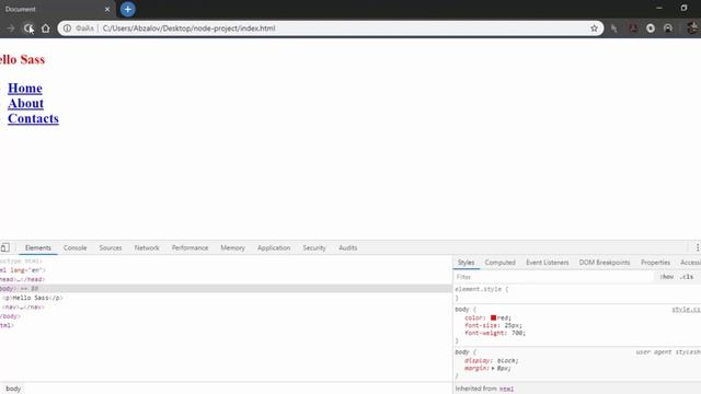 Урок 174. Введение в Sass