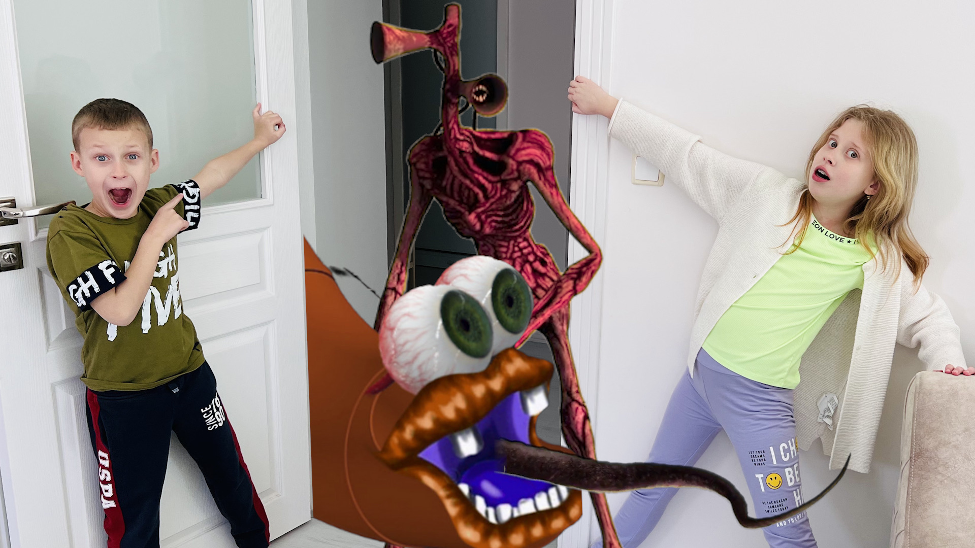 Горка Пожиратель и Сиреноголовый устроили базу у нас дома смотреть онлайн