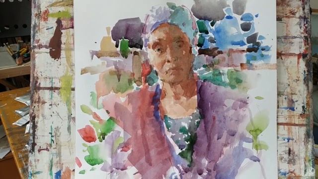160 Art вопрос _ Этюд акварелью. Живопись смотреть онлайн