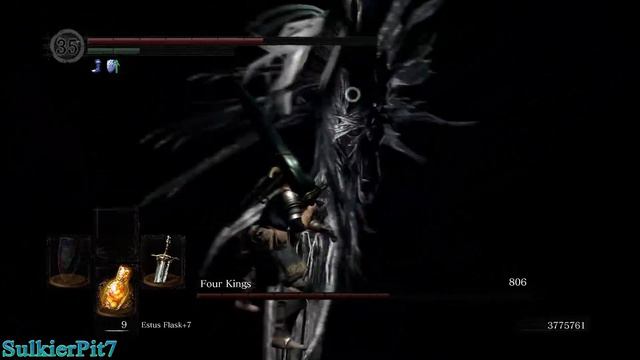 Four Kings NG+7 - Boss Fight - Dark Souls Remastered смотреть онлайн