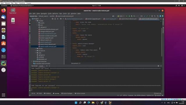 Docker Swarm with Terraform and Ansible смотреть онлайн