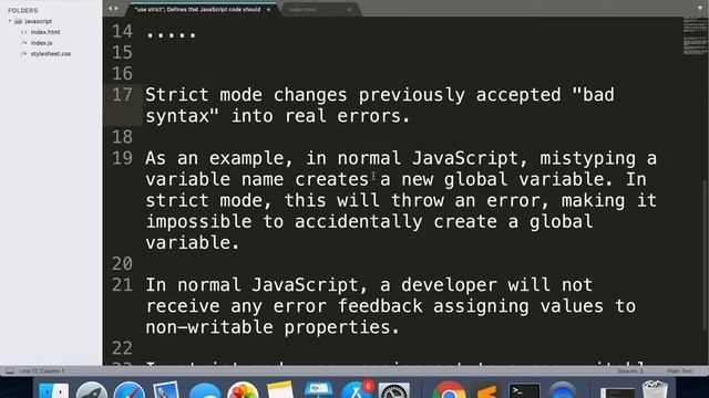 32 - Javascript Tutorials "Use Strict" جافا سكريبت смотреть онлайн