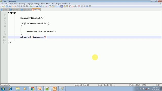 PHP Tutorial for beginners in Hindi part 9 - Ladder if-else statement смотреть онлайн