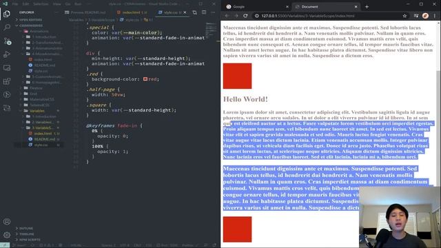 CSS Variables #3 - Variable Scope смотреть онлайн