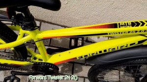 Обзор велосипеда Forward Twister 24 2.0 disc (2020) желтый/черный