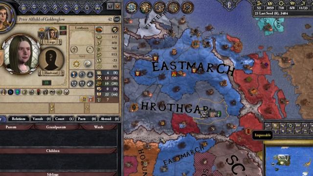 Let's Play CK2| Elder Kings: Skyrim #12 - Knahaten Flu смотреть онлайн