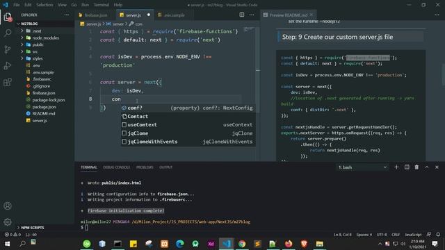 Deploy NEXT JS to Firebase (firebase hosting and firebase function) смотреть онлайн