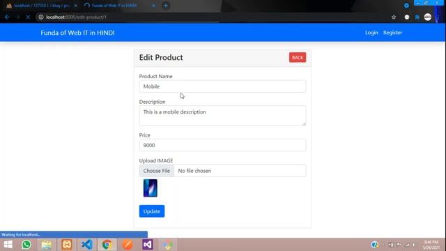 Part 3- Laravel 8 IMAGE CRUD in Hindi: How to edit and update Image into database in laravel 8 hind смотреть онлайн