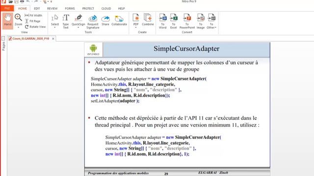 Mobile : ListView remplie par les données d'une BD sqlite смотреть онлайн