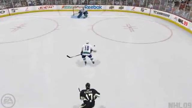 NHL 09 SIMPLE CLEAR THE ZONE LINE CHANGE GOAL смотреть онлайн