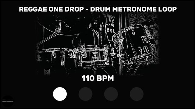 Reggae One Drop | Drum Metronome Loop | 110 BPM смотреть онлайн
