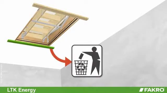FAKRO | Montagevideo LTK Energy houten zoldertrap met thermische isolatie смотреть онлайн