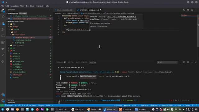 PROGRAMAÇÃO NODEJS DDD E TYPESCRIPT - AULA 13 - EMAIL VALUE OBJECT смотреть онлайн