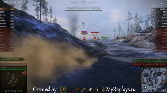 WOT: Arctic Region - T29 - 6 frags - смотреть онлайн