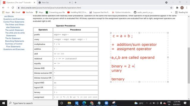MTA Java Session Java variable & operator смотреть онлайн